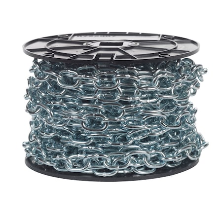 Campbell Chain & Fittings Campbell No. 2/0 Passing Link Carbon Steel Chain 3/16 in. D X 50 ft. L 0722957